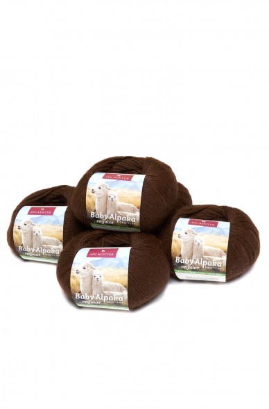 Alpaka Wolle REGULAR | 50g | 5er Pack | 100% Baby Alpaka | 32+ Farben