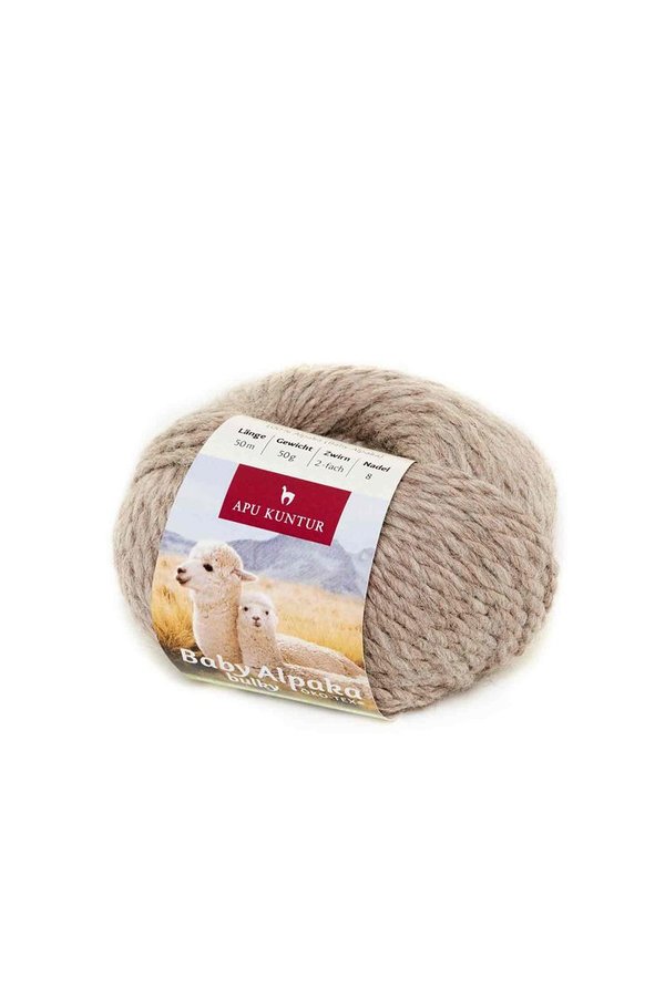 Alpaka Wolle BULKY ungefärbt | 50g | 5er Pack | 100% Baby Alpaka